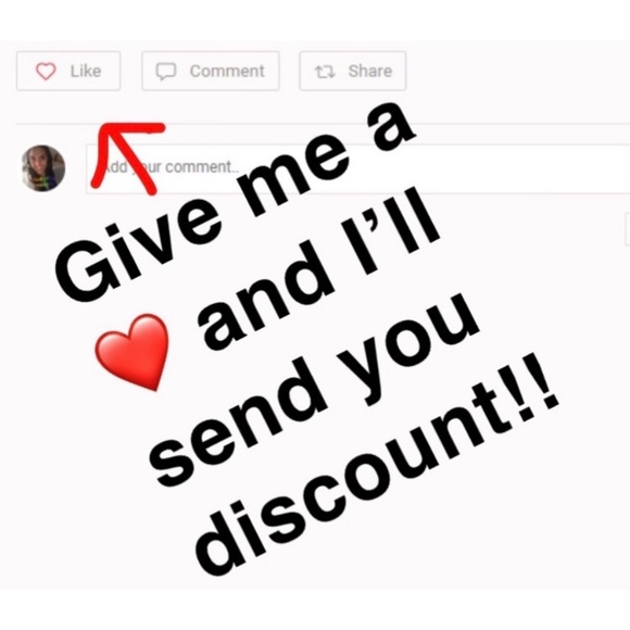 Get a big discount off all liked items! 😊 - Picture 1 of 1